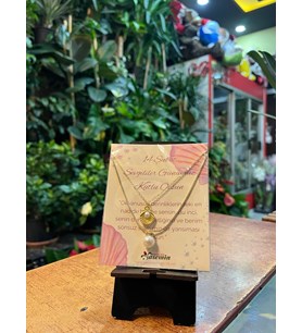 Okyanus Hazinesi: İncili ve İstiridye Kolye Seti